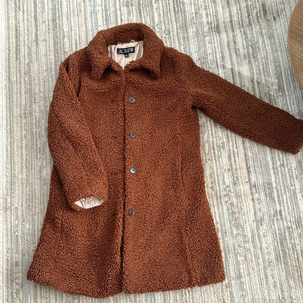 J. Crew Sherpa top coat